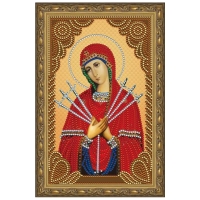 Картина стразами Богородица Семистрельная CDX 023